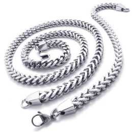 Conjunto De Joias De Titânio De Alta Qualidade Com Construção Racional E Brilho De Cores, Incluindo Colar E Pulseira