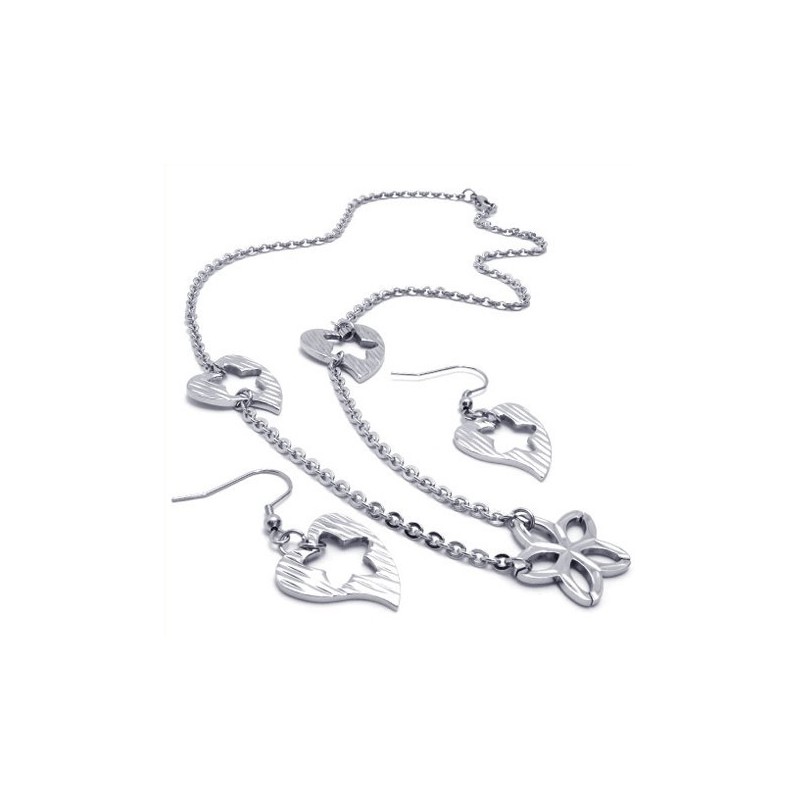 Conjunto De Joias De Titânio De Qualidade Confiável E Com Fabricação Habilidosa, Incluindo Colar, Pingente E Brinco