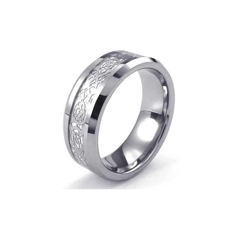 Anel De Tungstênio Com Design Bonito, Cor Brilhante E Qualidade Estável