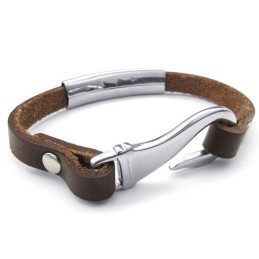 Pulseira De Couro De Titânio De Fabricação Habilidosa, Cores Delicadas E Qualidade Confiável