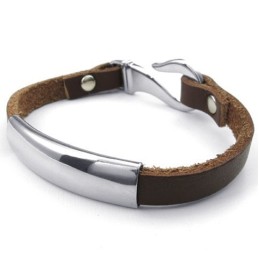 Pulseira De Couro De Titânio De Fabricação Habilidosa, Cores Delicadas E Qualidade Confiável
