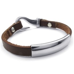 Pulseira De Couro De Titânio De Fabricação Habilidosa, Cores Delicadas E Qualidade Confiável