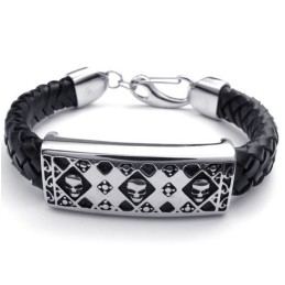Pulseira De Couro De Titânio Com Design Hábil, Cores Delicadas E Qualidade Confiável
