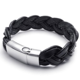 Pulseira De Couro De Titânio Com Design Hábil, Cores Delicadas E Qualidade Confiável