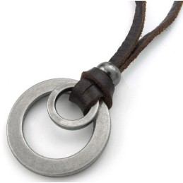 Colar De Couro De Titânio Com Design Hábil, Cores Delicadas E Qualidade Confiável