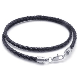 Colar De Couro De Titânio De Renome Mundial Com Cores Delicadas E Design Destro