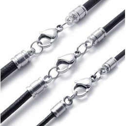 Colar De Couro De Titânio De Excelente Qualidade, Cores Delicadas E Finamente Processadas