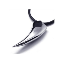 Colar Com Pingente De Dentes De Animal De Titânio Puro 316L Masculino