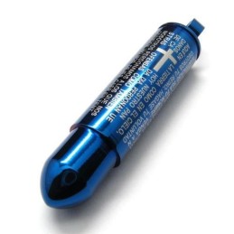Colar Masculino De Titânio Puro Azul Com Pingente De Bala E Cruz