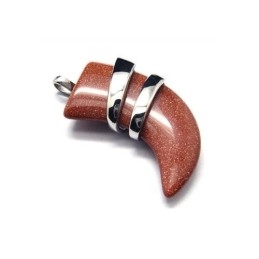 Colar Masculino Com Pingente De Lança Em Titânio Puro E Vermelhão