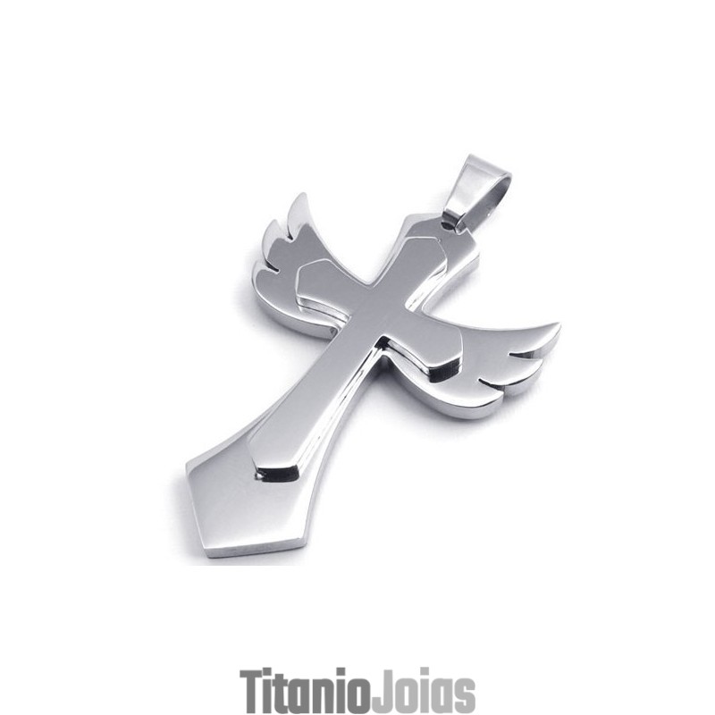 Pingente De Cruz De Titânio Com Formato Elegante, Cor Brilhante E Qualidade Confiável
