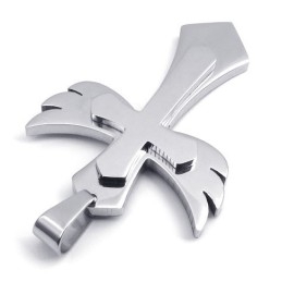 Pingente De Cruz De Titânio Com Formato Elegante, Cor Brilhante E Qualidade Confiável