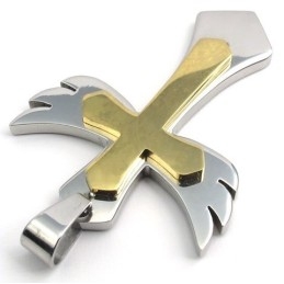 Pingente De Cruz De Titânio Finamente Processado, Lindo Em Cores E Qualidade Confiável