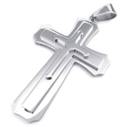 Design Profissional, Cor Brilhante, Qualidade Estável, Pingente De Cruz De Titânio