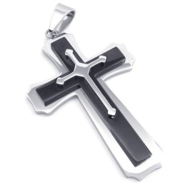 Pingente De Cruz De Titânio De Excelente Qualidade, Finamente Processado, Cores Delicadas