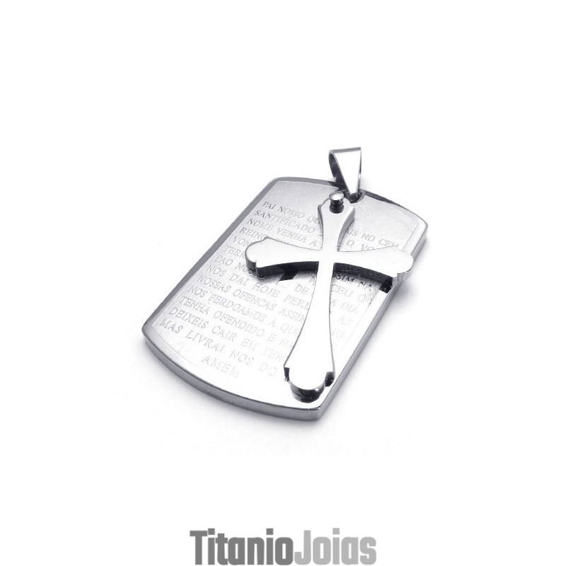 Pingente De Cruz De Titânio Finamente Processado Para Ter Uma Longa História