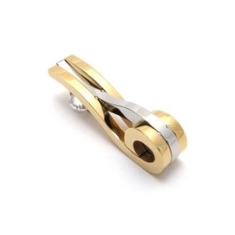 Colar Com Pingente De Titânio Puro Dourado Masculino (Novo)