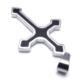 Pingente De Cruz De Titânio De Qualidade Superior, Formato Elegante, Cor Brilhante
