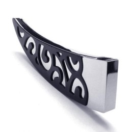 Colar Com Pingente De Titânio Puro Black Lance Masculino 6588