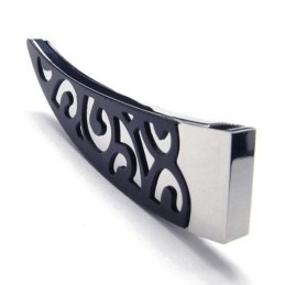 Colar Com Pingente De Titânio Puro Black Lance Masculino 6588