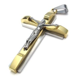 Tecnologia Sofisticada, Brilho De Cores Para Ter Uma Longa História, Pingente De Cruz De Titânio