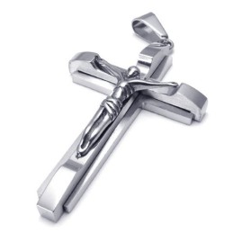 Design Profissional, Brilho De Cores, Pingente De Cruz De Titânio Da Rainha Da Qualidade