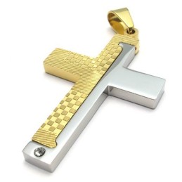 Pingente De Cruz De Titânio Com Cores Brilhantes E Finamente Processadas Para Uma Reputação Duradoura