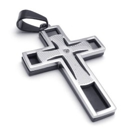 Design Profissional, Cores Delicadas, Vendendo Bem Em Todo O Mundo, Pingente De Cruz De Titânio