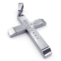 Pingente De Cruz De Titânio Com Formato Elegante, Cor Brilhante E Qualidade Estável