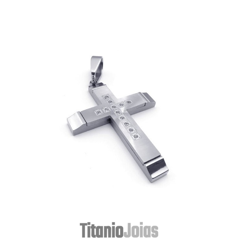 Pingente De Cruz De Titânio Com Formato Elegante, Cor Brilhante E Qualidade Estável