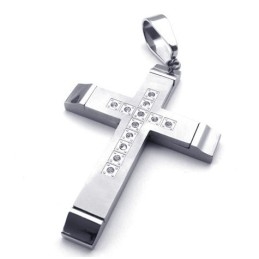 Pingente De Cruz De Titânio Com Formato Elegante, Cor Brilhante E Qualidade Estável