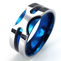 Anel De Titânio Com Formato Elegante, Cores Bonitas E Qualidade Confiável
