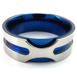Anel De Titânio Com Formato Elegante, Cores Bonitas E Qualidade Confiável