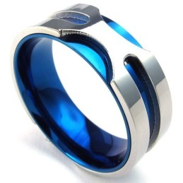 Anel De Titânio Com Formato Elegante, Cores Bonitas E Qualidade Confiável
